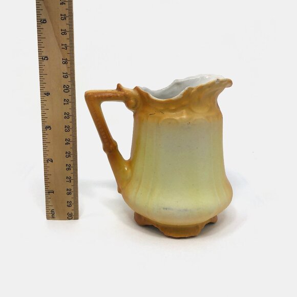 Small Antique Austrian Floral Porcelain Pitcher - Picture 3 of 7